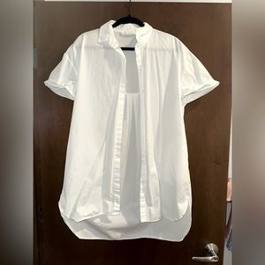 Zara Button Up White Shirt